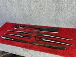 Bmw F15 F85 Door Dash Trim Fine Wood Oak Dark High Gloss Acc. Pearl Set Oem 72K. Fixed Price $374.99.