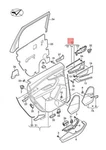 Audi Q7 4MB 4MG Trim Panel Support With Door Inner Actuator 4M0868093B. Fixed Price $110.82.