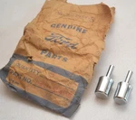 Nos 1950-1951 Ford Mercury Lincoln Outside Door Handle Push Buttons, Oem Pair. Fixed Price $94.00.