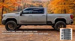 Painted Sterling Gray Door Handle Covers Set For 19-26 Sierra Silverado Yukon. Fixed Price $269.99.