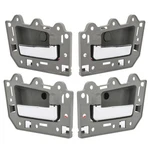 Front Rear Left Right Door Handle For Jeep Cherokee Gray & Chrome. Fixed Price $33.89.