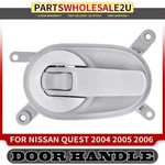 Front Passenger Gray W/chrome Trim Interior Door Handle For Nissan Quest 04-06. Fixed Price $24.59.