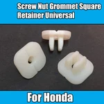 10X Clips For Honda Screw Nut Grommet Square Retainer Universal White Plastic. Fixed Price $7.99.