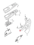 Genuine Vw Bora Golf R32 Grab Handle Anthracite Right Lhd 1K0867180D75R. Fixed Price $36.65.