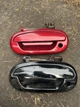 Ford Front Left Door Handle Pn# F85B-7822401-BAW. Have Red Black. Fixed Price $25.00.