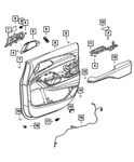 Genuine Mopar Release Handle Bezel Left 6FL33NA5AA. Fixed Price $52.94.