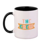 Ceramic Colorful Coffee Mug 11 Ounces The Crew Family Friends Tea Cup. Fixed Price $17.99.