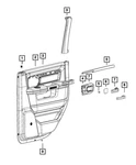 Genuine Mopar Handle Cover Left 68223327AA. Fixed Price $53.74.