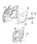 Genuine Mopar Door Interior Handle Right RH32MF1AD. Fixed Price $5.26.