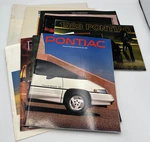 Pontiac Brochure Mostly Full Line From The 1970S - 1990S Lot Of 11. Fixed Price $26.21.