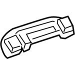 New Genuine Mercedes-benz Grab Handle 16681006547E94 / 166-810-06-54-7E94 Oem. Fixed Price $35.48.