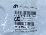 2X New Oem Mopar Liftgate Inner Pull Handle Cup 05108064AA Grand Cherokee 11-21. Fixed Price $10.99.