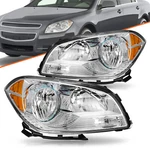 For 2008-2012 Chevy Chevrolet Malibu Halogen Headlight Assembly Headlamp 08-12. Fixed Price $68.99.