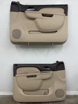 07-09 Cadillac Escalade Set Of Front Interior Power Door Panels Oem Tan/brown. Fixed Price $219.99.