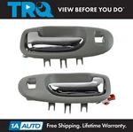 Trq Front Interior Door Handle Pair Lh & Set Gray Chrome For Dodge Chrysler. Fixed Price $49.95.