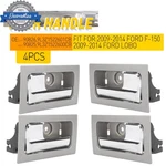 4PCS Interior Inside Door Handle Ford F150 2009-2014 Silver W/chrome Lever. Fixed Price $50.34.