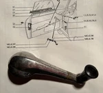 Alfa Romeo Sprint Speciale Inner Door Handle Window Crank 1483.42.796 Giulia Ss. Fixed Price $12.50.