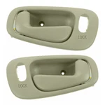 Front Beige Interior Door Handle Set For 1998-2002 Toyota Corolla Prizm. Fixed Price $16.98.