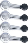 New 4 Pc Set Manual Window Crank Handle Chrome W/ Black Knob 65-96 Gm Models. Fixed Price $29.47.