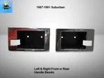 15647020 15647019 87 To 91 Suburban Left & Right Handle Bezels Trim Chrome. Fixed Price $44.10.