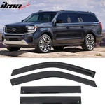 Fits 18-26 Ford Expedition Lincoln Navigator Window Visors Sun Deflector Tape-on. Fixed Price $28.99.