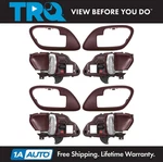Trq Red/chrome Interior Inside Door Handle W/ Bezel Set Of 4 For Chevy Pickup. Fixed Price $74.95.
