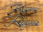 1972 Buick Riviera Boat Tail Front Fender Emblems Donk. Fixed Price $134.99.