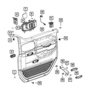 Genuine Mopar Inside Release Handle Right 68323950AD. Fixed Price $59.47.