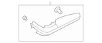 Genuine Mercedes-benz Armrest 213-720-57-00-64-9H15. Fixed Price $102.70.