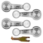 Gm 5 Pc Set Manual Window Cranks Chrome Clear Knob & Handle Clip Removal Tool. Fixed Price $44.90.
