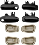 Door Handle Set, Compatible With 1998-2002 Toyota Corolla Chevy Prizm, Interior. Fixed Price $45.51.