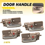 4PCS Beige Chrome Inner Inside Interior Door Handle Set Fit 03-08 Toyota Corolla. Fixed Price $20.89.