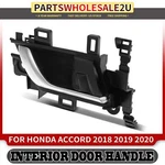New Front Passenger Black & Silver Interior Door Handle For Honda Accord 18-20. Fixed Price $20.99.
