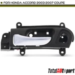 Chrome & Black Interior Door Handle For Honda Accord 03-07 Coupe Front Driver. Fixed Price $21.49.