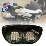 Dual Led Headlight Drl Hi/lo Beam For Harley Road Glide 1998-2010 2011 2012 2013. Fixed Price $200.00.