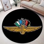 Indianapolis Speedway Rug, Racing Theme, Motorsports Round Checkered. Fixed Price $43.86.