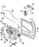 Genuine Mopar Door Interior Handle Left 68445071AA. Fixed Price $53.96.