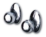Clayton Door Handle Knob - Grooved Aluminum Chrome Bear Claw Latch Pair. Fixed Price $111.17.