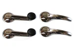 New Chrome Door Handle Window Crank Set Of 4 For Triumph TR6 TR250. Fixed Price $81.95.