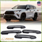 Gloss Black Front Rear Door Handle Cover Snap-on For Toyota Highlander 2021-2025. Fixed Price $15.99.