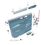 New Volkswagen Tiguan AD1 Front Right Door Pull Handle 5NN867172RF4. Fixed Price $40.99.