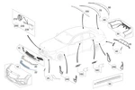 Genuine Mercedes-benz Door Handle Recess Small 2-PIECE 205-760-42-00. Fixed Price $71.95.