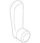 Genuine Mazda Regulator Handle B25D-58-580C-02. Fixed Price $13.07.