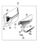 Genuine Mopar Inside Release Handle Right 7LT98TX7AB. Fixed Price $20.40.