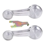 Set Window Crank Chrome Clear Knob & Handle Removal Tool Clip For Gm 1732326. Fixed Price $34.30.