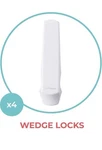 Toddleroo By North States Sliding Window & Door Wedge Locks Lot 6 Packs Of 4. Fixed Price $14.99.
