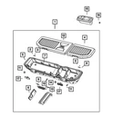 Genuine Mopar Grab Handle 68461371AA. Fixed Price $67.82.