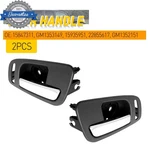 Pair Front Inner Door Handle For Chevy Avalanche 2007-13 Black W/chrome Lever. Fixed Price $18.99.