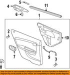 Gm Oem 08-12 Malibu Front Door Interior Trim-handle, Inside Cap 20872383. Fixed Price $32.22.