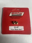 Quick Fuel Standard Main Jets 22-87QFT. Fixed Price $14.72.